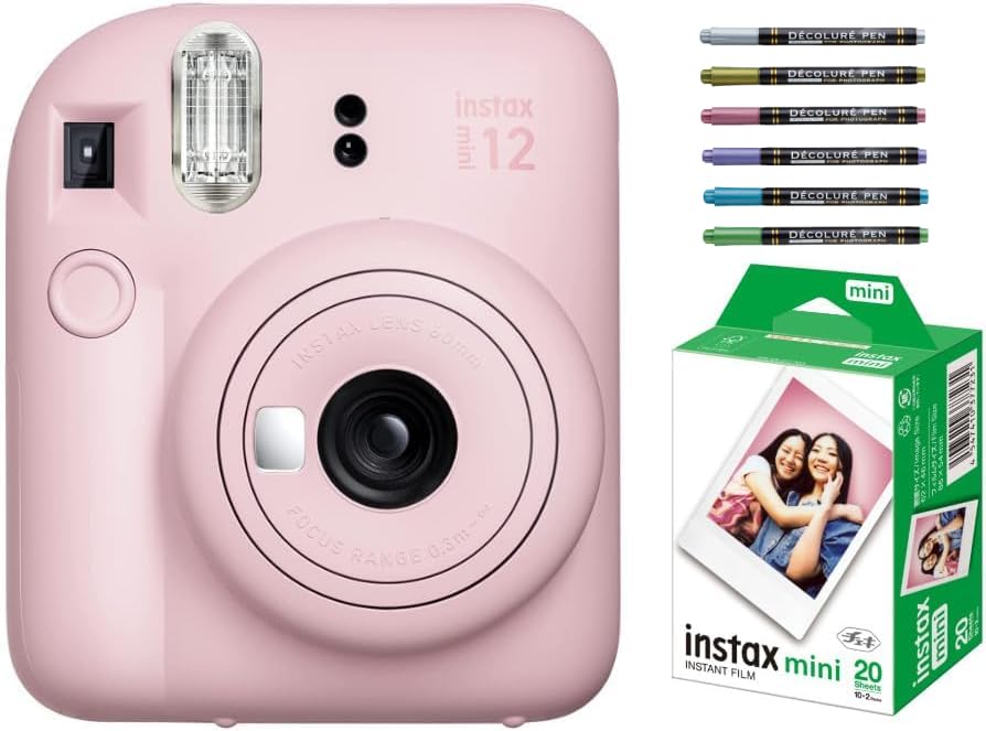 instax mini 12 ブロッサムピンク【★保証書付】 Amazon | 富士フイルム インスタントカメラ チェキ instax mini 12